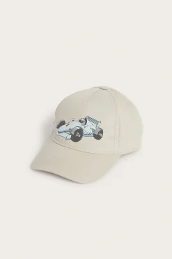 Lippalakki, jossa kilpa-autokuviointi | Beige | Lapset | Kappahl