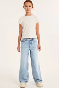 Loose jeans low waist | Vaalea denim | Lapset | Kappahl