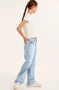 Loose jeans low waist | Vaalea denim | Lapset | Kappahl