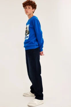 Loose jeans mid waist | Sinimusta denim | Lapset | Kappahl