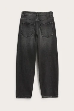 Loose jeans mid waist wide leg | Hopeanharmaa | Lapset | Kappahl