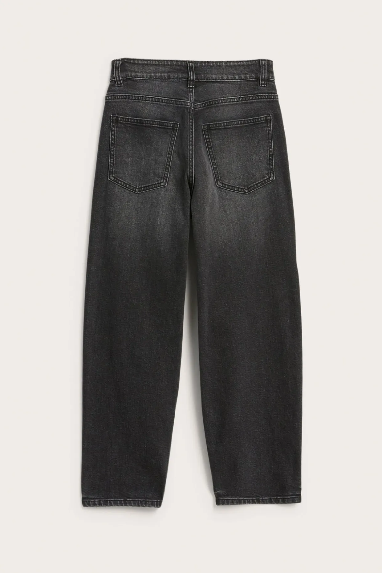 Loose jeans mid waist wide leg | Hopeanharmaa | Lapset | Kappahl
