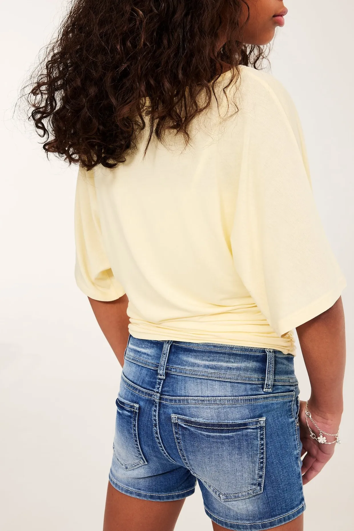 Lyhyet farkkushortsit, joissa on matala vyötärö | Denim | Lapset | Kappahl