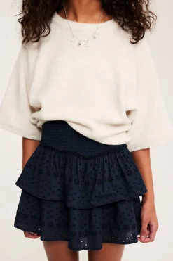 Lyhyt hame, broderie anglaise | Sininen | Lapset | Kappahl