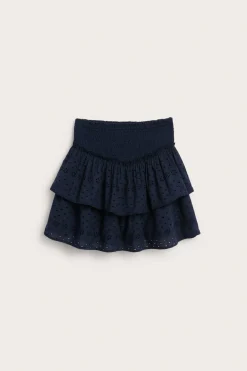 Lyhyt hame, broderie anglaise | Sininen | Lapset | Kappahl
