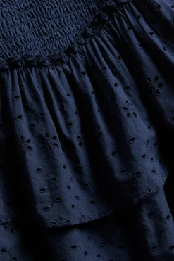 Lyhyt hame, broderie anglaise | Sininen | Lapset | Kappahl