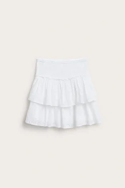 Lyhyt hame, broderie anglaise | Valkoinen | Lapset | Kappahl