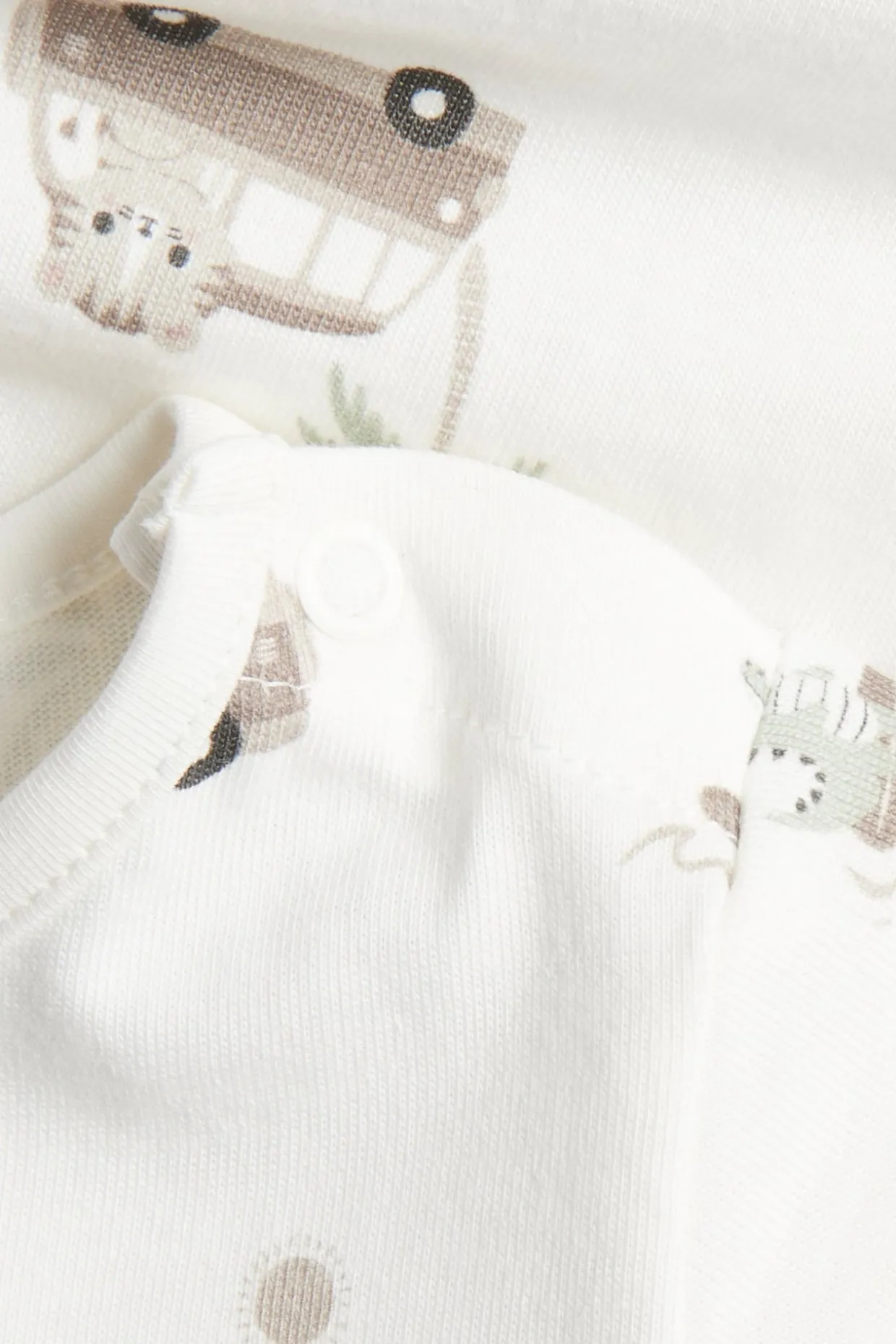 Lyhythihainen body eläinkuviolla | Beige | Vauvat | Kappahl