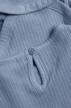 Lyhythihainen body puhvihihoilla | Sininen | Vauvat | Newbie