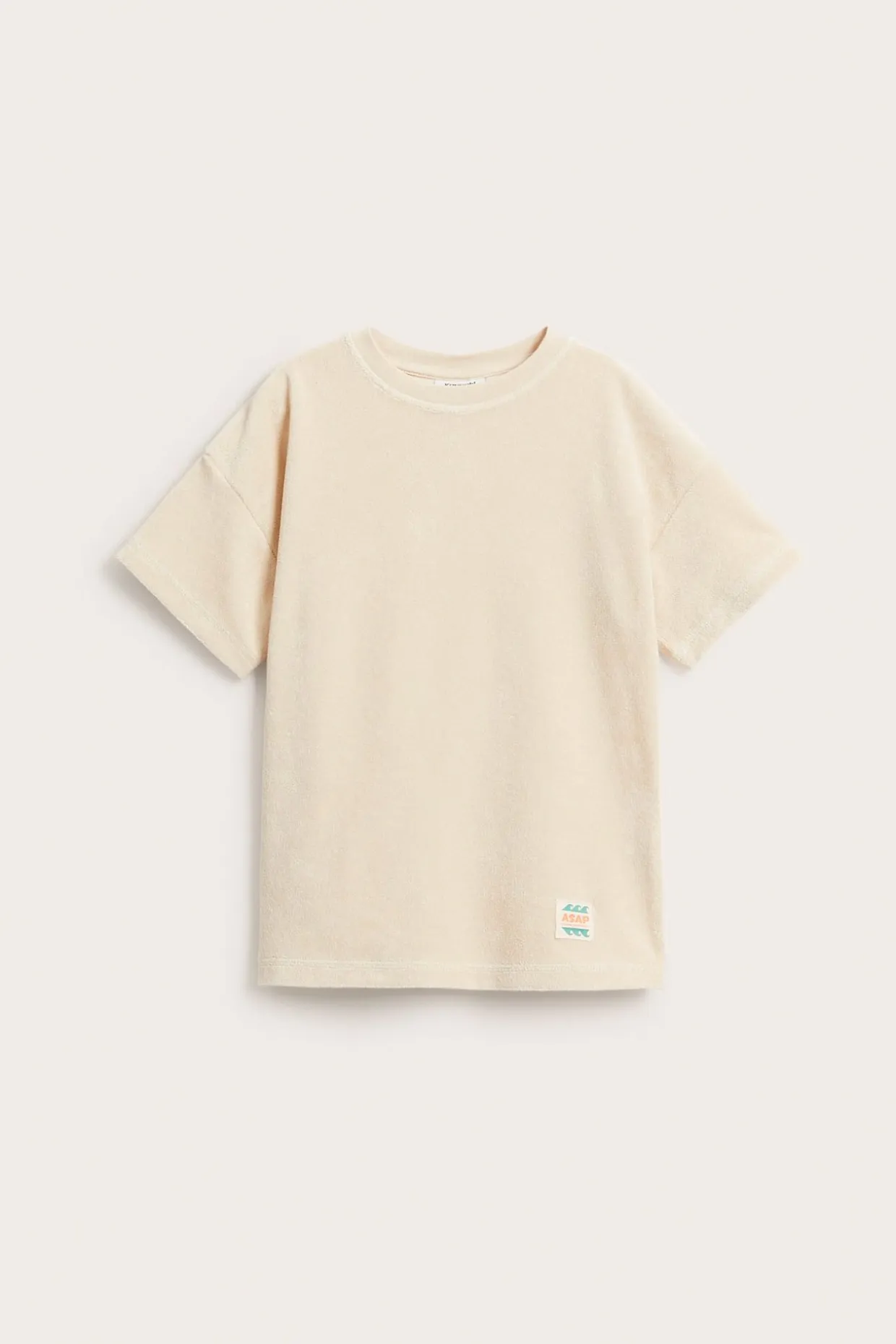 Lyhythihainen frotee-t-paita | Vaaleanbeige | Lapset | Kappahl