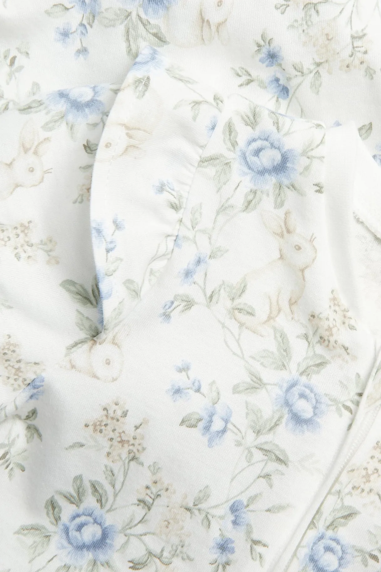 Lyhythihainen kukkakuvioinen pyjama | Luonnonvalkoinen | Vauvat | Newbie