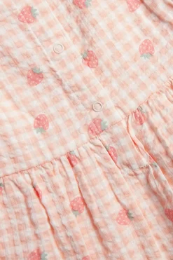 Lyhythihainen mekko mansikoilla | Vaaleanpunainen | Vauvat | Kappahl