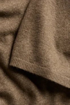 Lyhythihainen neulepusero | Meleerattu beige | Naiset | Kappahl