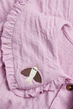 Lyhythihainen paitapusero brodeerauksella | Pinkki | Lapset | Kappahl