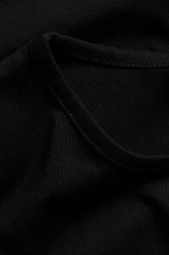 Lyhythihainen paita puuvillatrikoosta | Musta | Lapset | Kappahl
