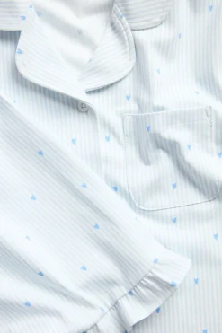 Lyhythihainen puuvillapyjama | Sininen | Lapset | Kappahl