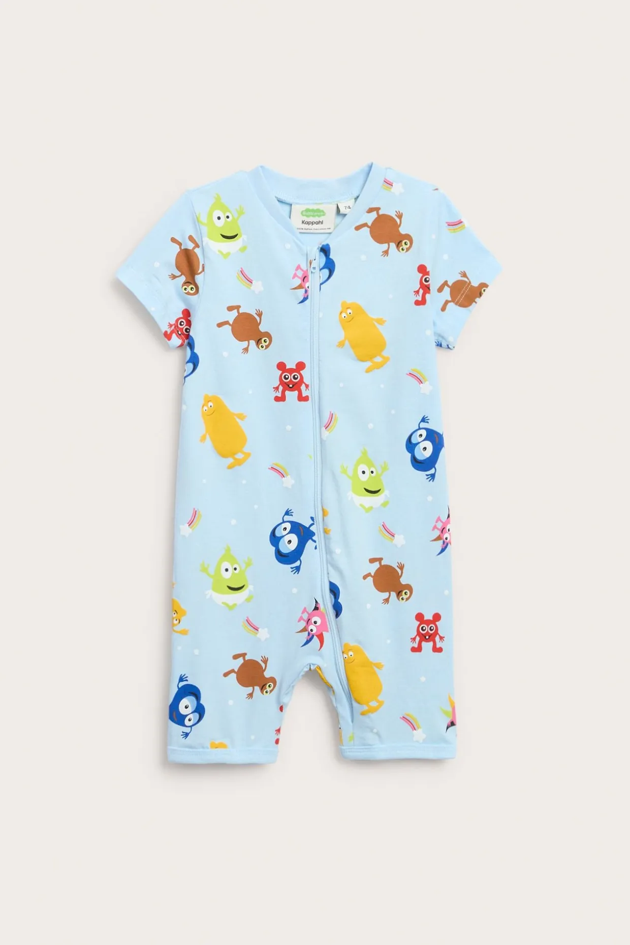 Lyhythihainen pyjama Babblarna | Vaaleansininen | Vauvat | Kappahl