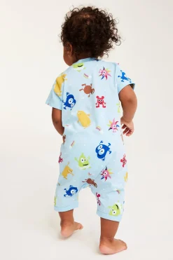 Lyhythihainen pyjama Babblarna | Vaaleansininen | Vauvat | Kappahl