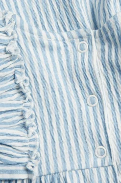 Lyhythihainen röyhelösomisteinen mekko | Vaaleansininen | Vauvat | Kappahl