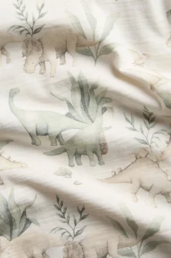 Lyhythihainen t-paita, jossa on dinosauruksia | Luonnonvalkoinen | Lapset | Newbie