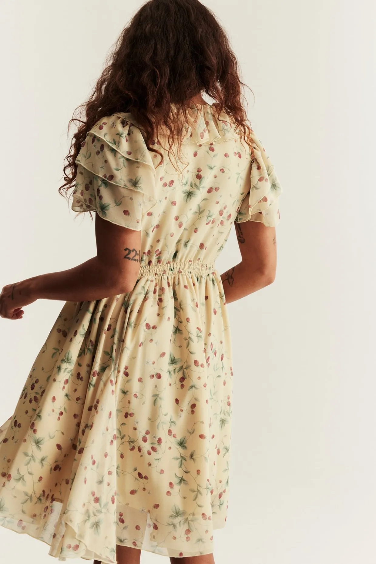 Mansikka-aiheinen mekko, Newbie Woman | Keltainen | Lapset | Newbie