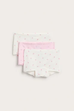 Mansikkakuvioiset bokserit, 3-pack | Pinkki | Lapset | Kappahl