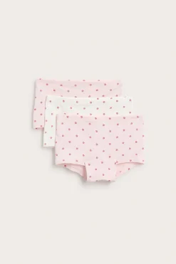 Mansikkakuvioiset bokserit, 3-pack | Vaaleanpunainen | Lapset | Kappahl