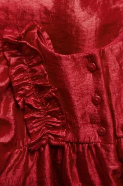 Mekko, jossa on röyhelöt | Punainen | Vauvat | Kappahl