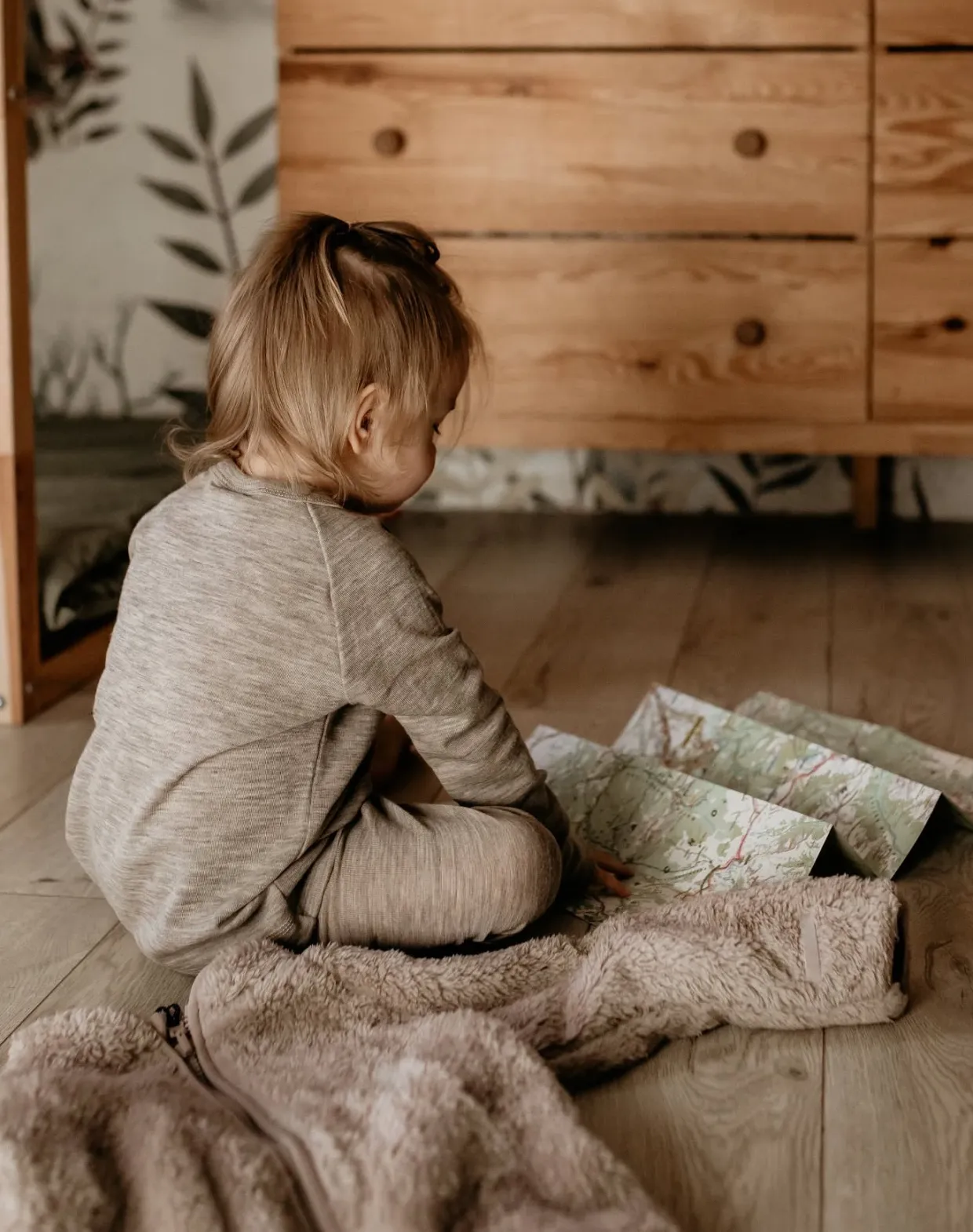 Merinovillaa oleva Kaxs-malliston aluskerrastopaita | Meleerattu beige | Lapset | Kappahl
