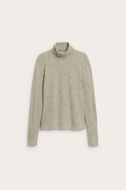 Merinovillaa oleva poolopaita | Meleerattu beige | Naiset | Kappahl