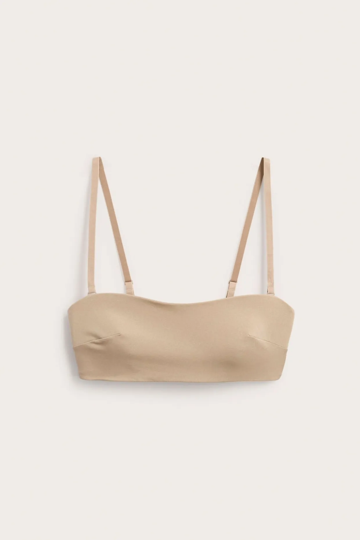 Mikromateriaalia olevat bandeau-rintaliivit | Ruskea | Naiset | Kappahl