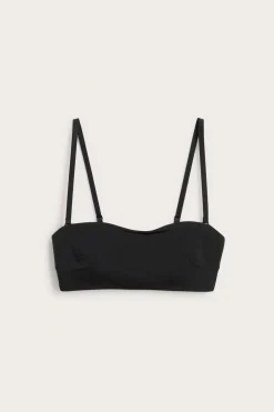 Mikromateriaalia olevat bandeau-rintaliivit | Musta | Naiset | Kappahl