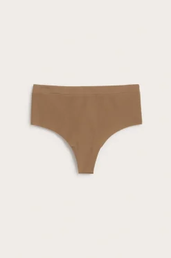 Mikromateriaalia olevat hipsterit | Ruskea | Naiset | Kappahl
