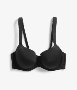 Mikromateriaalia oleva t-paitaliivi | Musta | Naiset | Kappahl