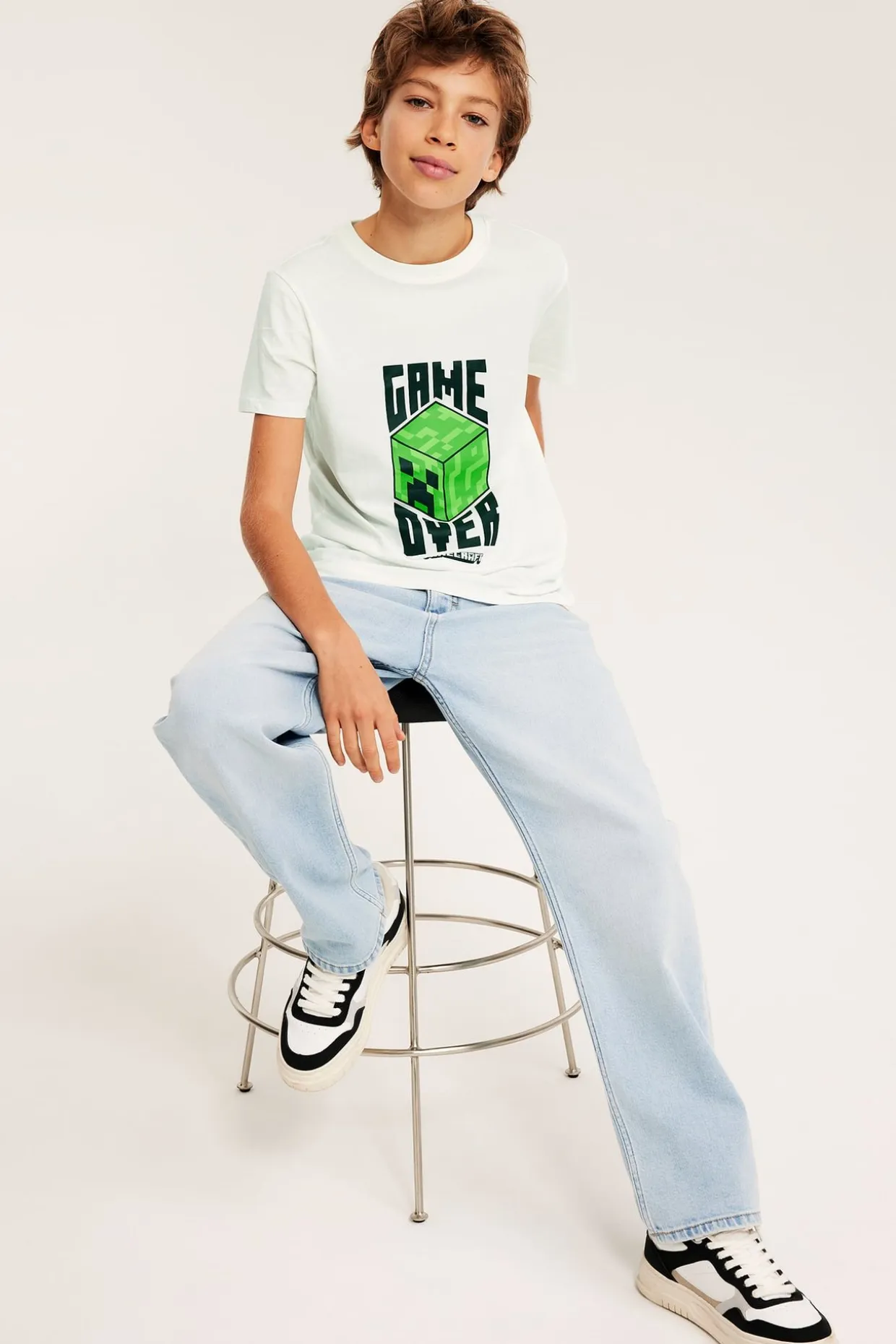 Minecraft-t-paita | Luonnonvalkoinen | Lapset | Kappahl