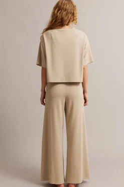 Modaalisekoitehousut | Beige | Naiset | Kappahl