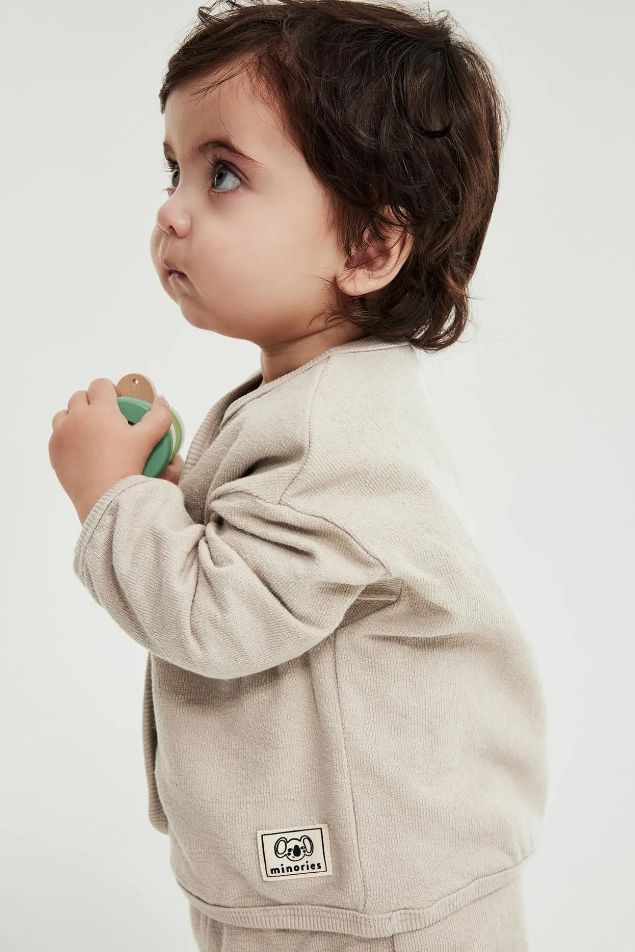 Neuletakki napeilla | Beige | Lapset | Kappahl