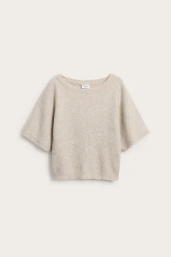Neulottu pusero, jossa on venepääntie | Beige | Lapset | Kappahl
