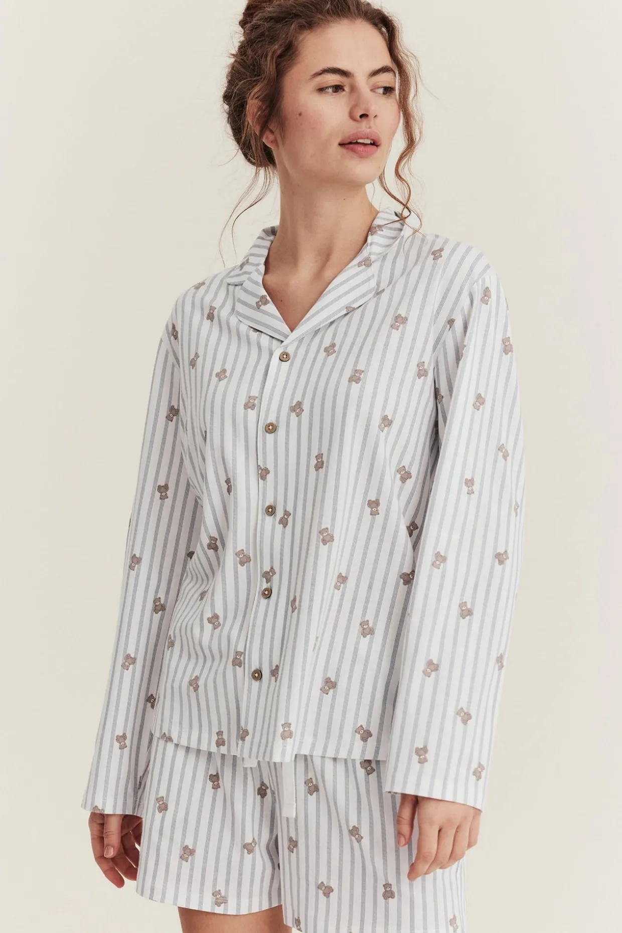 Newbie Womanin kuviollinen pyjama | Luonnonvalkoinen | Lapset | Newbie