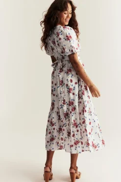 Newbie Woman -malliston kukkakuvioinen mekko | Luonnonvalkoinen | Lapset | Newbie