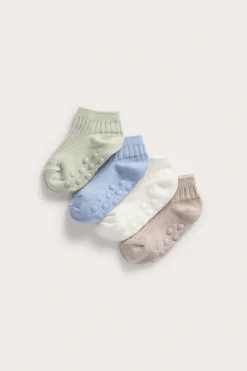 Nilkkasukat, 4 parin pakkaus | Vihreä | Vauvat | Kappahl