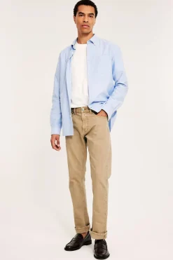 Normaalimalliset tvillifarkut | Beige | Miehet | Kappahl