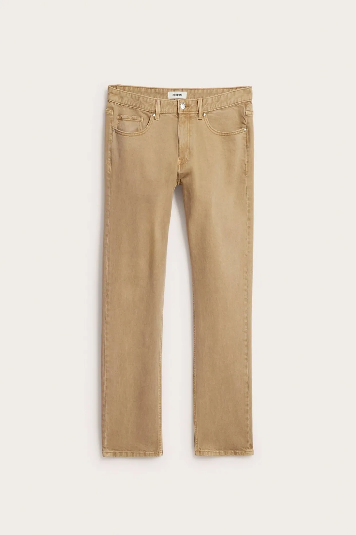 Normaalimalliset tvillifarkut | Beige | Miehet | Kappahl