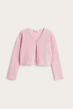 Ohut jersey-pitsineuletakki | Vaaleanpunainen | Lapset | Kappahl