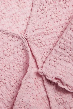 Ohut jersey-pitsineuletakki | Vaaleanpunainen | Lapset | Kappahl