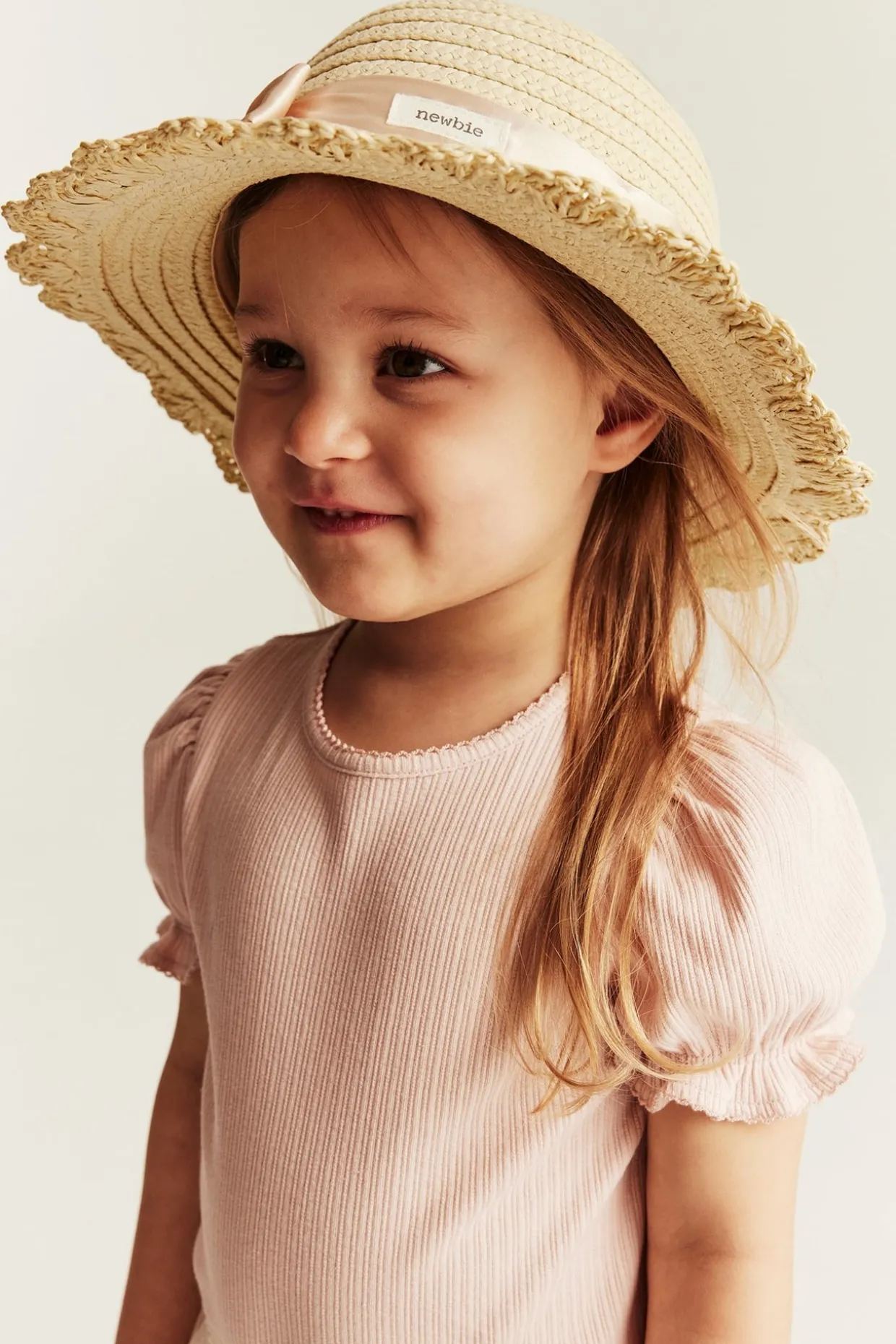 Olkihattu rusetilla | Vaaleanbeige | Vauvat | Newbie