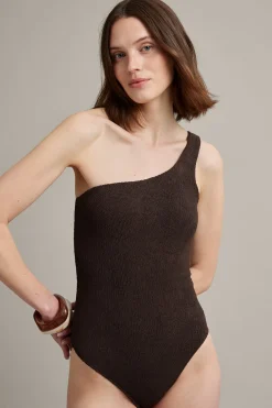 One shoulder -uimapuku | Ruskea | Naiset | Kappahl