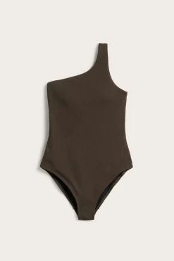 One shoulder -uimapuku | Ruskea | Naiset | Kappahl