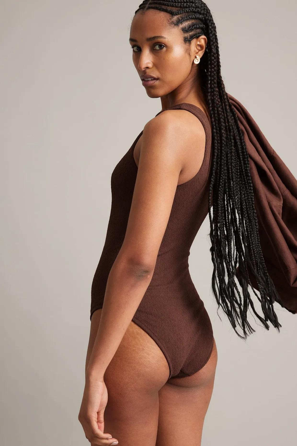 One shoulder -uimapuku | Viininpunainen | Naiset | Kappahl