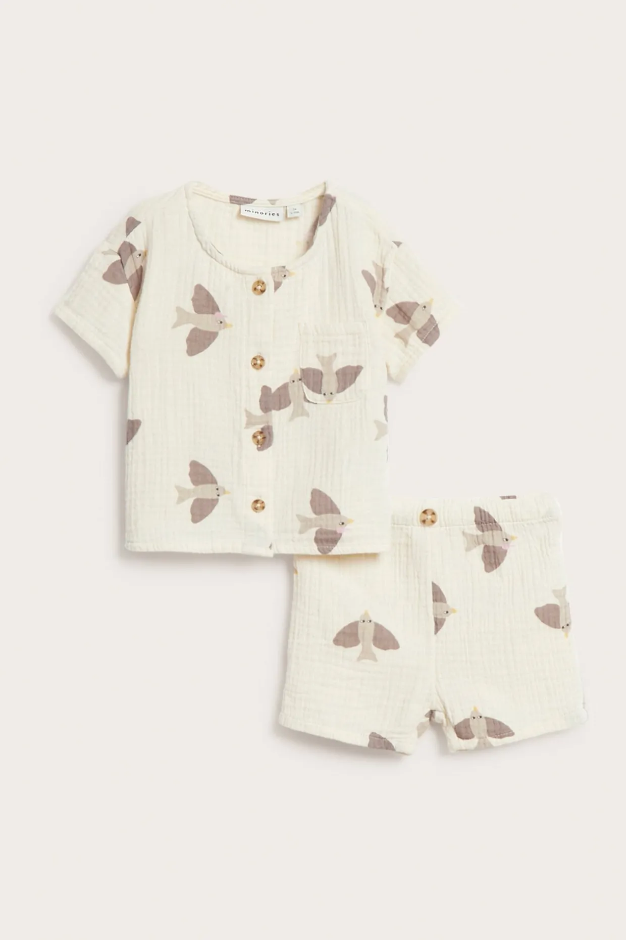 2-osainen vauvojen musliinisetti | Beige | Lapset | Kappahl